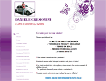 Tablet Screenshot of danielecremonini.com